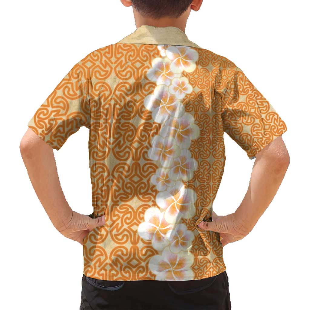 Personalised Tufi Tapa and Tattoo Festival Family Matching Long Sleeve Bodycon Dress and Hawaiian Shirt Oro Tapa Cloth With Plumeria LT14 - Polynesian Pride