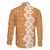 Personalised Tufi Tapa and Tattoo Festival Family Matching Long Sleeve Bodycon Dress and Hawaiian Shirt Oro Tapa Cloth With Plumeria - Polynesian Pride