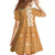 Personalised Tufi Tapa and Tattoo Festival Family Matching Off Shoulder Short Dress and Hawaiian Shirt Oro Tapa Cloth With Plumeria - Polynesian Pride