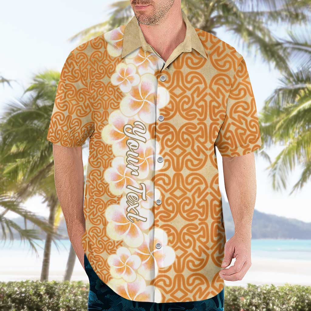 Personalised Tufi Tapa and Tattoo Festival Hawaiian Shirt Oro Tapa Cloth With Plumeria - Polynesian Pride