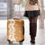 Personalised Tufi Tapa and Tattoo Festival Luggage Cover Oro Tapa Cloth With Plumeria - Polynesian Pride