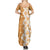 Personalised Tufi Tapa and Tattoo Festival Summer Maxi Dress Oro Tapa Cloth With Plumeria - Polynesian Pride