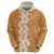 Personalised Tufi Tapa and Tattoo Festival Zip Hoodie Oro Tapa Cloth With Plumeria - Polynesian Pride