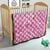 Personalised Polynesia Breast Cancer Awareness Quilt No One Fights Alone Turtle Ribbon - Pink Version