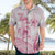 Personalised Polynesia Breast Cancer Awareness Hawaiian Shirt No One Fights Alone Turtle Ribbon - White Version