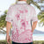 Personalised Polynesia Breast Cancer Awareness Hawaiian Shirt No One Fights Alone Turtle Ribbon - White Version