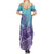 Polynesia Suicide Prevention Month Summer Maxi Dress Butterfly Purple And Teal Ribbon Tomorrow Needs You