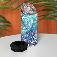 Personalised New Zealand Suicide Prevention Month 4 in 1 Can Cooler Tumbler You Matter NZ Fern With Maori Koru Lizard