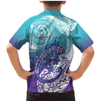 Personalised New Zealand Suicide Prevention Month Family Matching Mermaid Dress and Hawaiian Shirt You Matter NZ Fern With Maori Koru Lizard LT14 - Polynesian Pride