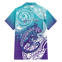 Personalised New Zealand Suicide Prevention Month Family Matching Summer Maxi Dress and Hawaiian Shirt You Matter NZ Fern With Maori Koru Lizard LT14 - Polynesian Pride