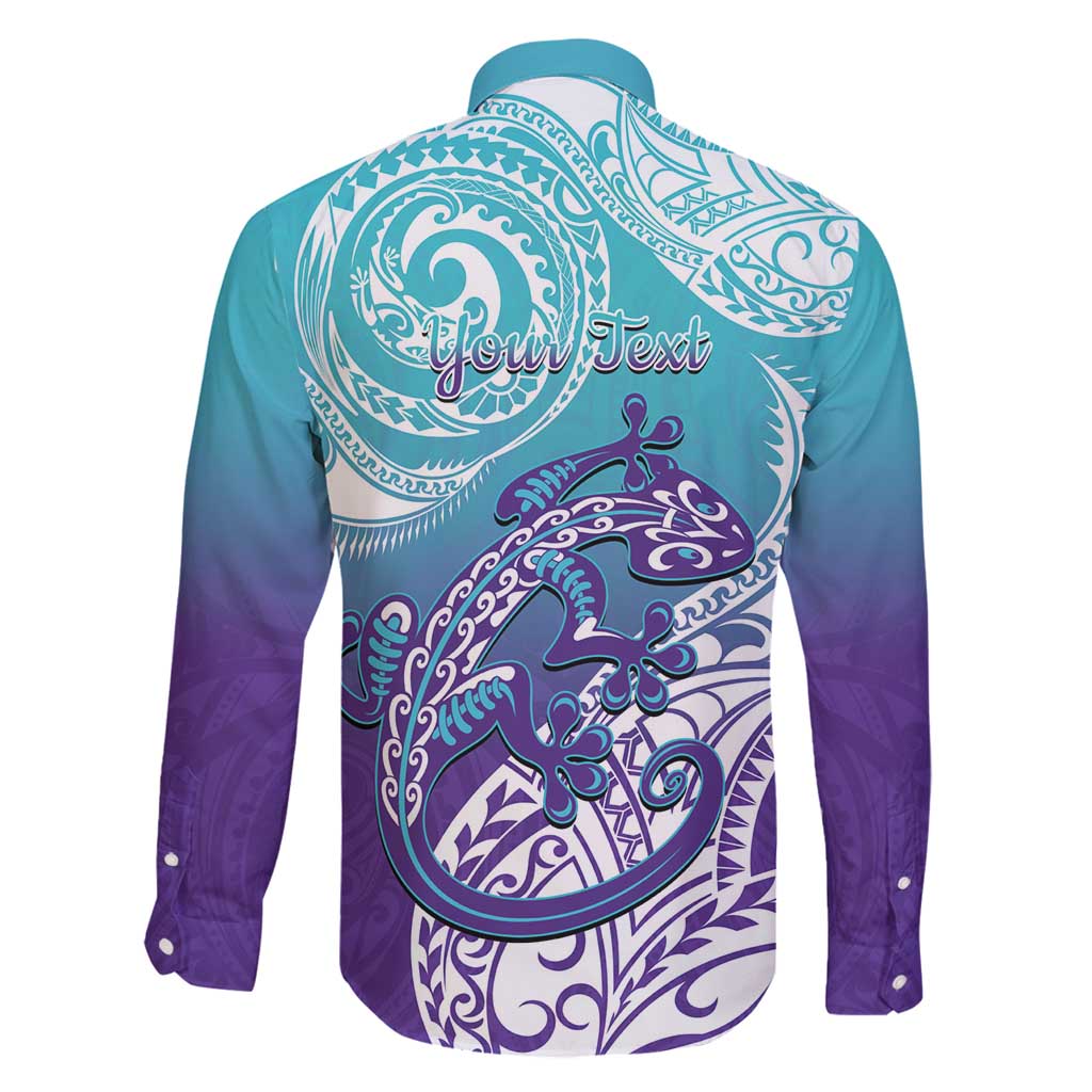 Personalised New Zealand Suicide Prevention Month Family Matching Summer Maxi Dress and Hawaiian Shirt You Matter NZ Fern With Maori Koru Lizard LT14 - Polynesian Pride