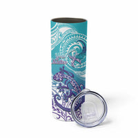Personalised New Zealand Suicide Prevention Month Skinny Tumbler You Matter NZ Fern With Maori Koru Lizard