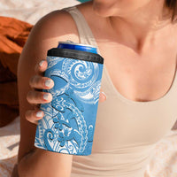 New Zealand Autism Awareness 4 in 1 Can Cooler Tumbler NZ Fern With Maori Koru Lizard