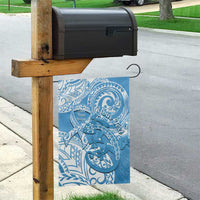 Personalised New Zealand Autism Awareness Garden Flag NZ Fern With Maori Koru Lizard