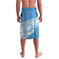 Personalised New Zealand Autism Awareness Lavalava NZ Fern With Maori Koru Lizard