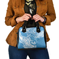 Personalised New Zealand Autism Awareness Shoulder Handbag NZ Fern With Maori Koru Lizard