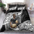 Custom New Zealand Silver Fern Rugby Bedding Set 2024 Aotearoa Maori Mascot Go All Black