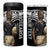 Custom New Zealand Silver Fern Rugby 4 in 1 Can Cooler Tumbler 2024 Aotearoa Maori Mascot Go All Black