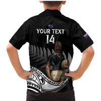 Custom New Zealand Silver Fern Rugby Family Matching Mermaid Dress and Hawaiian Shirt 2024 Aotearoa Maori Mascot Go All Black LT14 - Polynesian Pride