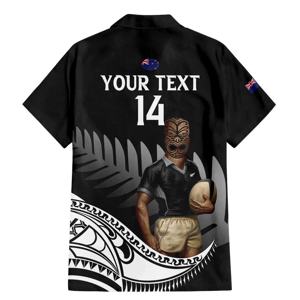 Custom New Zealand Silver Fern Rugby Family Matching Mermaid Dress and Hawaiian Shirt 2024 Aotearoa Maori Mascot Go All Black LT14 - Polynesian Pride