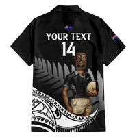 Custom New Zealand Silver Fern Rugby Family Matching Puletasi and Hawaiian Shirt 2024 Aotearoa Maori Mascot Go All Black LT14 - Polynesian Pride