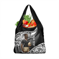 Custom New Zealand Silver Fern Rugby Grocery Bag 2024 Aotearoa Maori Mascot Go All Black