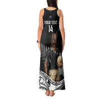 Custom New Zealand Silver Fern Rugby Tank Maxi Dress 2024 Aotearoa Maori Mascot Go All Black LT14 - Polynesian Pride