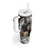 Custom New Zealand Silver Fern Rugby Tumbler With Handle 2024 Aotearoa Maori Mascot Go All Black