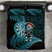 New Zealand Darts Christmas Bedding Set Maori Fern Merry Dartsmas - Polynesian Pride