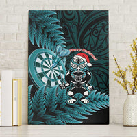 New Zealand Darts Christmas Canvas Wall Art Maori Fern Merry Dartsmas - Polynesian Pride