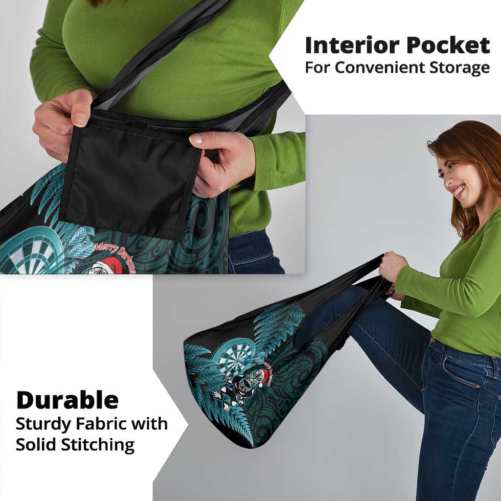 New Zealand Darts Christmas Grocery Bag Maori Fern Merry Dartsmas - Polynesian Pride