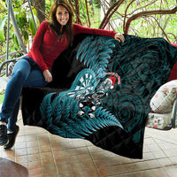 New Zealand Darts Christmas Quilt Maori Fern Merry Dartsmas - Polynesian Pride