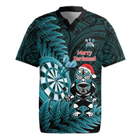Personalised New Zealand Darts Christmas Rugby Jersey Maori Fern Merry Dartsmas - Polynesian Pride