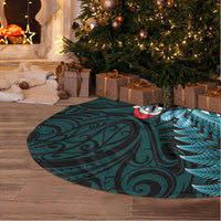 New Zealand Darts Christmas Tree Skirt Maori Fern Merry Dartsmas - Polynesian Pride