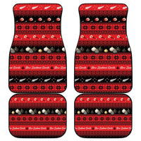 New Zealand Darts Christmas Car Mats Merry Xmas Aotearoa Maori Red - Polynesian Pride