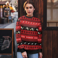 New Zealand Darts Christmas Ugly Christmas Sweater Merry Xmas Aotearoa Maori Red - Polynesian Pride