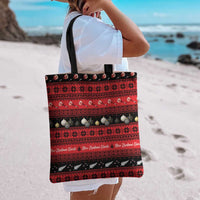 New Zealand Darts Christmas Tote Bag Merry Xmas Aotearoa Maori Red - Polynesian Pride