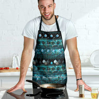 New Zealand Darts Christmas Apron Merry Xmas Aotearoa Maori Paua Shell - Polynesian Pride