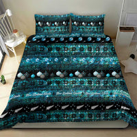 New Zealand Darts Christmas Bedding Set Merry Xmas Aotearoa Maori Paua Shell - Polynesian Pride