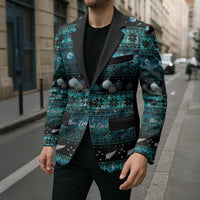 New Zealand Darts Christmas Blazer Merry Xmas Aotearoa Maori Paua Shell - Polynesian Pride