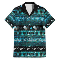 New Zealand Darts Christmas Family Matching Mermaid Dress and Hawaiian Shirt Merry Xmas Aotearoa Maori Paua Shell - Polynesian Pride