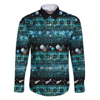 New Zealand Darts Christmas Family Matching Mermaid Dress and Hawaiian Shirt Merry Xmas Aotearoa Maori Paua Shell - Polynesian Pride