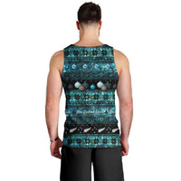 New Zealand Darts Christmas Men Tank Top Merry Xmas Aotearoa Maori Paua Shell - Polynesian Pride