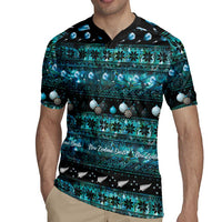 New Zealand Darts Christmas Rugby Jersey Merry Xmas Aotearoa Maori Paua Shell - Polynesian Pride