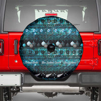 New Zealand Darts Christmas Spare Tire Cover Merry Xmas Aotearoa Maori Paua Shell - Polynesian Pride