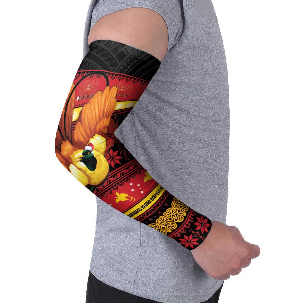 Papua New Guinea Christmas Arm Sleeves Bikpela hamamas blong dispela Krismas - Polynesian Pride