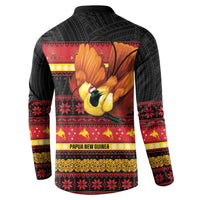 Papua New Guinea Christmas Button Sweatshirt Bikpela hamamas blong dispela Krismas - Polynesian Pride