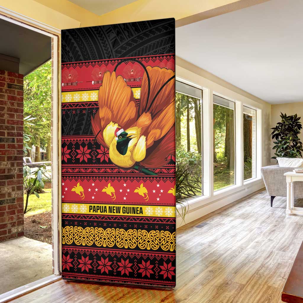 Papua New Guinea Christmas Door Cover Bikpela hamamas blong dispela Krismas - Polynesian Pride