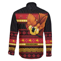 Papua New Guinea Christmas Family Matching Off Shoulder Maxi Dress and Hawaiian Shirt Bikpela hamamas blong dispela Krismas - Polynesian Pride