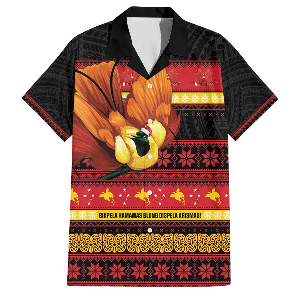 Papua New Guinea Christmas Family Matching Puletasi and Hawaiian Shirt Bikpela hamamas blong dispela Krismas - Polynesian Pride